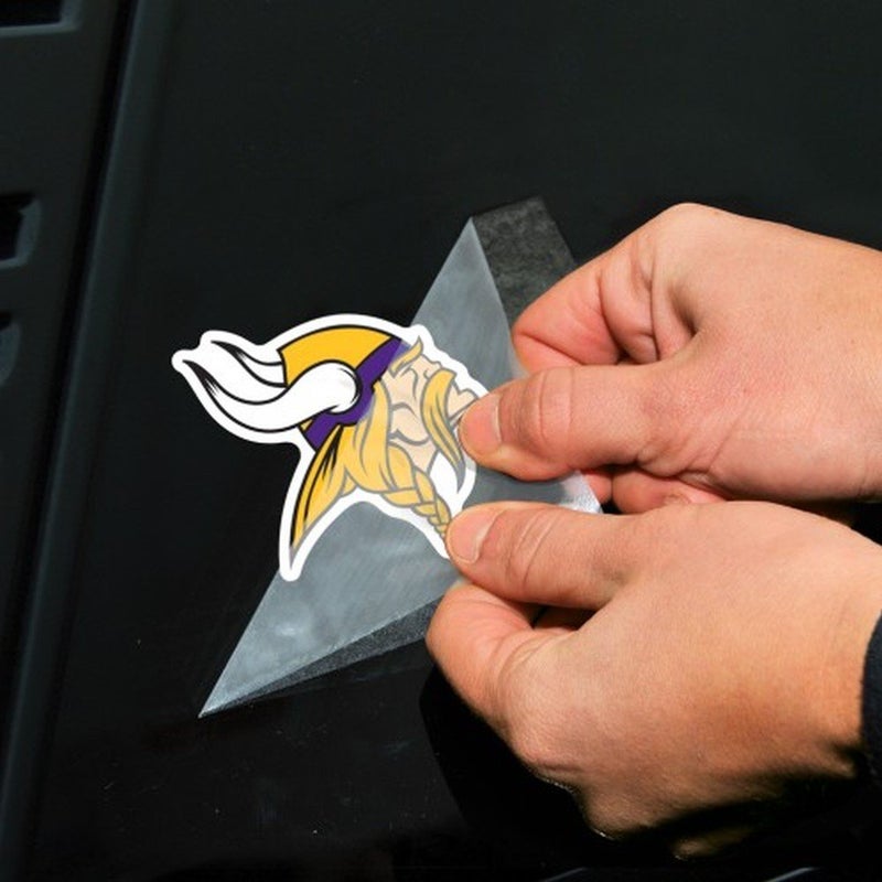 وين كرافت ملصقات بشعار WinCraft Minnesota Vikings مقطوعة بالقالب مقاس 4×4 - Image 2